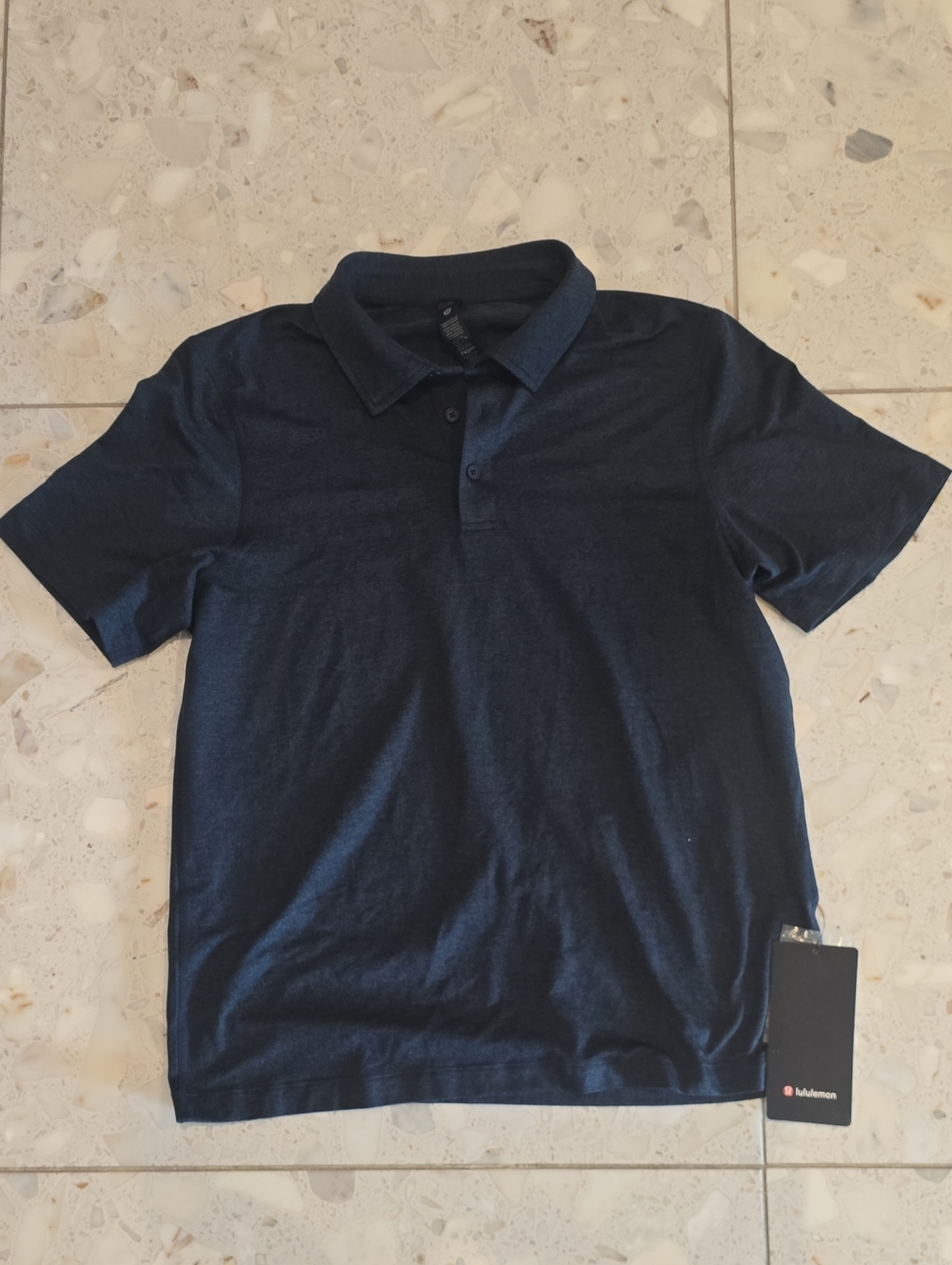 lululemon athletica Men's Navy Blue Polo